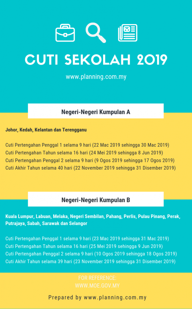 label cuti sekolah 2019